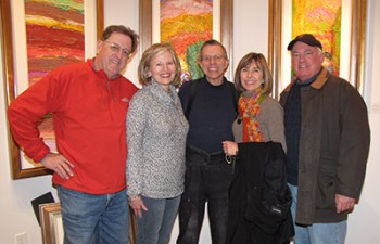 Jim Rabby with Collectors: Bill & Linda Miller and Linda & Trey Berry